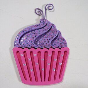 Cupcake Laser Cut Wooden Ornament Hangs